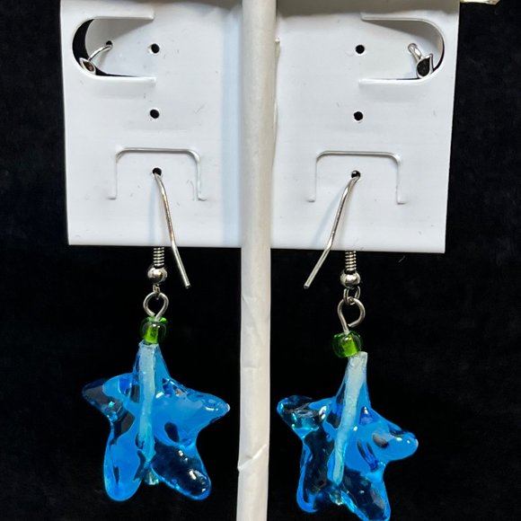 Lot Of 5 Beach Themed Silver Tone Pierced Earrings (3658) - Picture 9 of 10